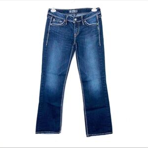 SILVER Lola 17 inch dark wash jeans